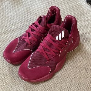 Adidas Burgundy Athletic Shoes